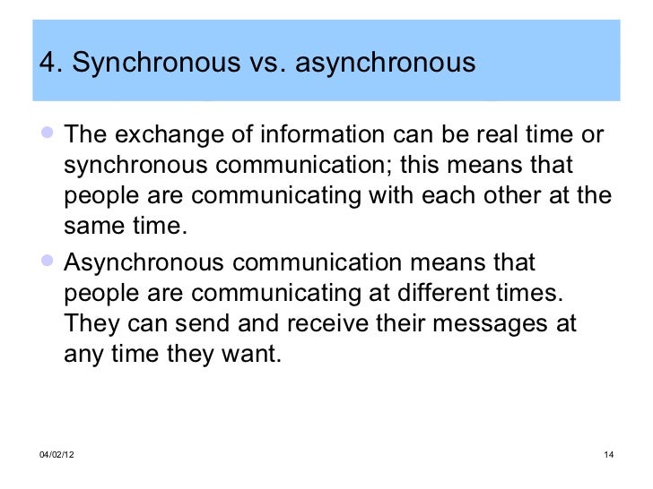 Advantages of computer mediated communication